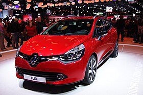 Clio IV en exposition au stand Renault.