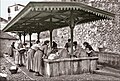 Les femmes au lavoir vers 1850 en France.