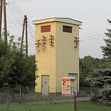 15 kV/400 V distribution tower in Poland Lesna-Podlaska-trafo-180902.jpg