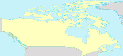 Location map Canada (equirectangular)