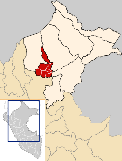 Location of Alto Amazonas in the Loreto Region