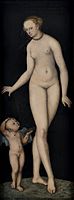 Lucas Cranach d.Ä. – Venus mit Amor als Honigdieb (Venus with Cupid as honey thieves), Germanisches Nationalmuseum, Nuremberg, after 1537