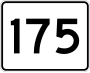 Route 175 marker