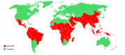 mapa rozšíření malárie v r. 2003