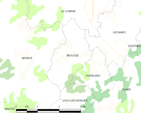 Poziția localității Brousse