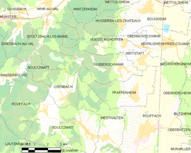 Mapa obce Pfaffenheim