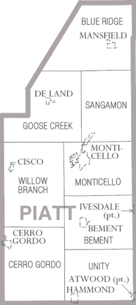 Kaart van Piatt County