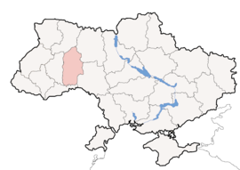 ख्मेल्नित्स्की ओब्लास्तचे युक्रेन देशाच्या नकाशातील स्थान