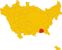 Locatie van Carpiano in Milaan (MI)