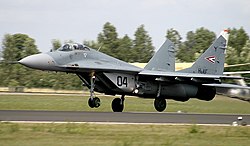 A Magyar Légierő 04-es oldalszámú MiG–29-ese