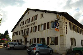 Hotel du Lion d'Or in Montfaucon village