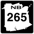 Route 265 marker