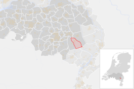 Locatie van de gemeente Asten (gemeentegrenzen CBS 2016)