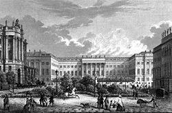 Někdejší palác prince Jindřicha v roce 1855