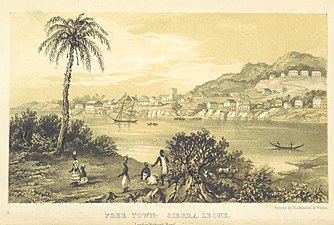 Freetown vuonna 1850.