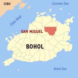 San Miguel na Bohol Coordenadas : 10°0'N, 124°19'E