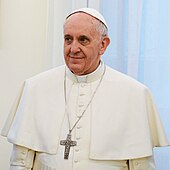 Francis, from March 2013 the sovereign of the Vatican City State, an ex officio role of the Pope Pope Francis in March 2013.jpg