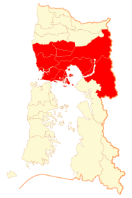 Pozicija provincije na karti Regije Los Lagos