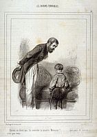 Поль Гаварни. Серия «Les Enfants Terribles» № 10, около 1840
