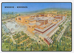 Reconstruction of the Palace of Knossos Reconstruccio Knossos.jpg