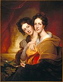 (Eleanor and Rosalba Carriera Peale ahizpak) (1826)