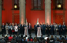 Cabinet Officers of Andres Manuel Lopez Obrador (left) and of Enrique Pena Nieto (right). Reunion con el presidente electo y equipos de trabajo 10.jpg