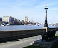 Dolphin lamp post on the Albert Embankment, between Lambeth Bridge and Vauxhall Bridge