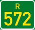 Streeksroete R572 shield