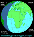Miniatura para Eclipse solar del 3 de octubre de 2005
