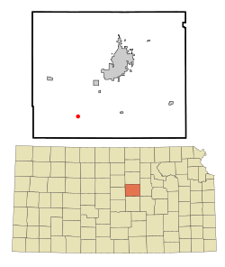 Location within Saline County and Kansas