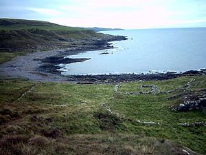 Salt Pans Bay, site of an ancient fort. photo by Jeff Wells