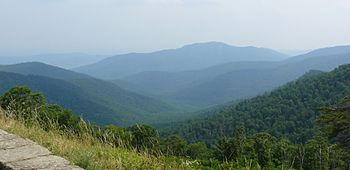 English: View of Shenandoah National Park from...