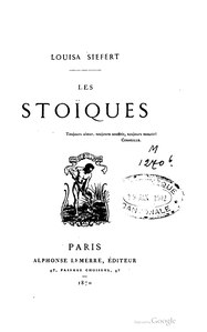 Louisa Siefert, Les Stoïques, 1870    