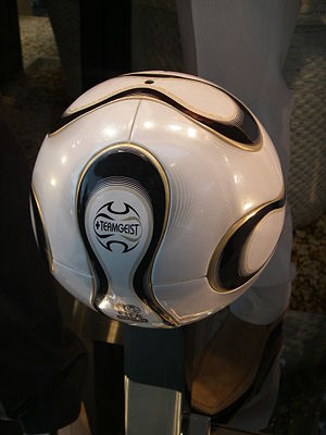 A soccer ball that is "thermally bonded"