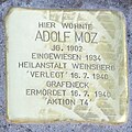 Stolperstein in Möglingen für Adolf Moz (9. Dezember 2022)