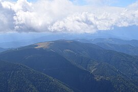 Blick vom Lenzmoarkogel nach Südwesten auf den Terenbachkogel