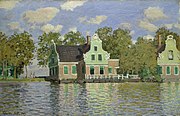 The House on the River Zaan in Zaandam, Claude Monet