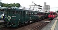 普通列車のほか、トロッコ列車も停車した