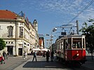 Трамвай на площади Анте Старчевича и в отеле Central.jpg