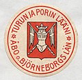 Turun ja Porin läänin paperisinetti vuodelta 1921.