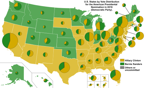 Штаты США по распределению голосов, 2016 (Демократическая партия) .svg