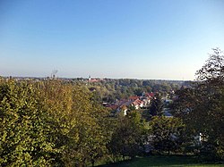 Vinogradi Ludbreški, panorama; u daljini pogled na Ludbreg