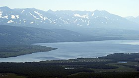 Вид на Начикинское озеро с Перлитовой сопки