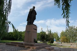 Taras Shevchenko monument in Shpola