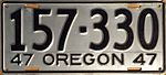 Номерной знак штата Орегон 1947 года.jpg