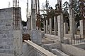 Bauarbeiten an der neuen Kirche