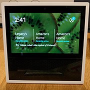The Amazon Echo Show smart speaker in white