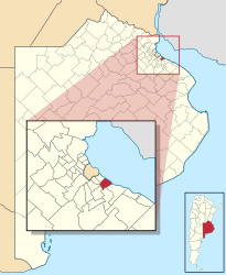 Partido di Quilmes – Mappa