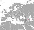 Aire de répartition de Crocidura armenica