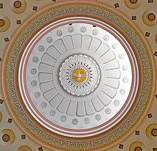 Interior of the dome Baltimore Basilica Oculus.JPG